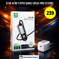 3.1A 4 İN 1 OTO ŞARJ (PLO-MS CC218)