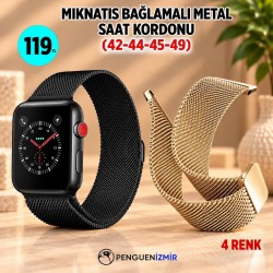MIKNATIS BAĞLAMALI METAL SAAT KORDONU 