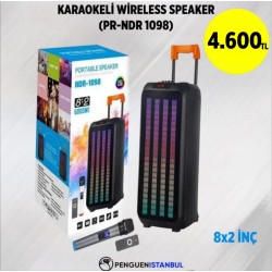 KARAOKELİ WİRELESS SPEAKER (PR-NDR 1098)