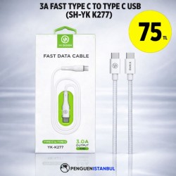 3A FAST TYPE C TO TYPE C USB (SH-YK K277)