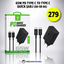 65W PD TYPE C TO TYPE C QUİCK ŞARJ (SH-SR 66)