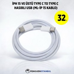 İPH 15 VE ÜSTÜ TYPE C TO TYPE C HASIRLI USB (ML-İP 15 KABLO)