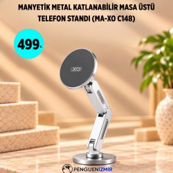 MANYETİK METAL KATLANABİLİR MASA ÜSTÜ TELEFON STANDI (MA-XO C148)