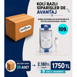 15 VE ÜSTÜ TYPE C KULAKLIK (SM-200) KOLİ BAZLI