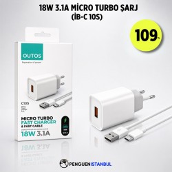18W 3.1A TURBO TYPE C ŞARJ (İB- C 10S)