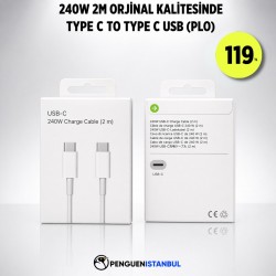 240W 2M ORJİNAL KALİTESİNDE TYPE C TO TYPE C USB (PLO)