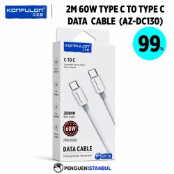 2M 60W TYPE C TO TYPE C DATA CABLE (AZ-DC130)