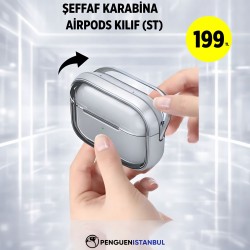 ŞEFFAF KARABİNA AİRPODS KILIF (ST) 